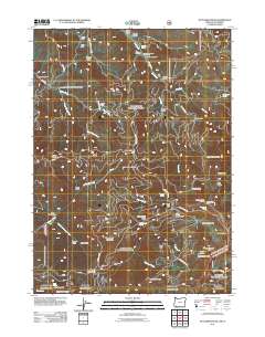 2011 Map of Dutchman Peak, 2011 Print