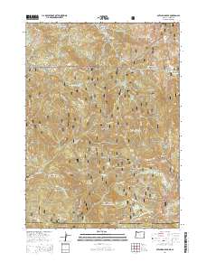 2014 Map of Dutchman Peak, 2014 Print