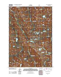 2011 Map of Eagle Cap, 2011 Print