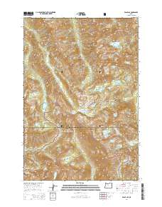 2014 Map of Eagle Cap, 2014 Print
