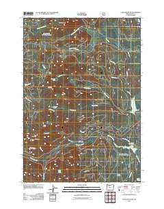2011 Map of Echo Mountain, 2011 Print