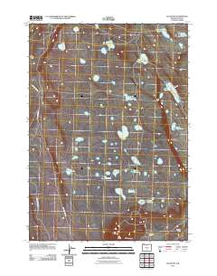 2011 Map of Elk Butte, 2011 Print