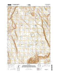 2014 Map of Elk Butte, 2014 Print