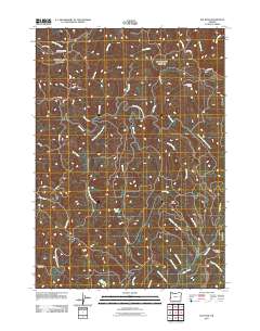 2011 Map of Elk Peak, 2011 Print