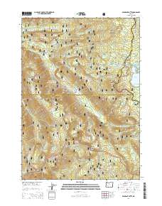 2014 Map of Emigrant Butte, 2014 Print