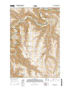 2014 Map of Esau Canyon, 2014 Print