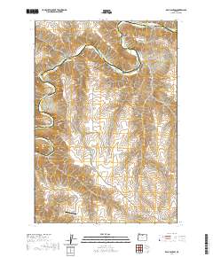 2020 Map of Esau Canyon, 2020 Print