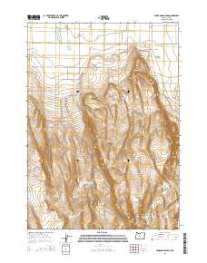2014 Map of Fandango Canyon, 2014 Print