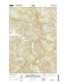 2014 Map of Fanno Ridge, 2014 Print