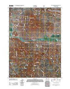 2011 Map of Ferguson Mountain, 2011 Print