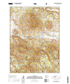2020 Map of Ferguson Mountain, 2020 Print