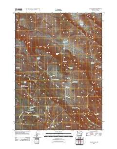 2011 Map of Fields Basin, 2011 Print