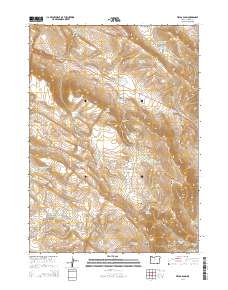 2014 Map of Fields Basin, 2014 Print