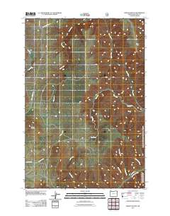 2011 Map of Findley Buttes, 2011 Print