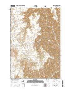 2014 Map of Findley Buttes, 2014 Print