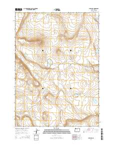 2014 Map of Fire Lake, 2014 Print