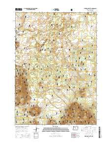 2014 Map of Firestone Butte, 2014 Print