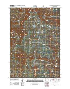 2011 Map of Fish Creek Mountain, 2011 Print