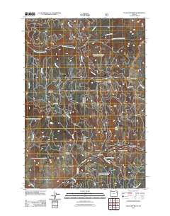2011 Map of Flagstaff Butte, 2011 Print