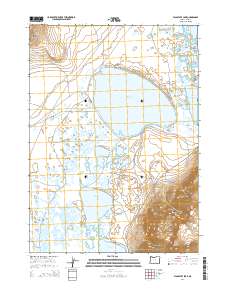 2014 Map of Flagstaff Lake, 2014 Print