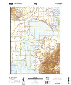2020 Map of Flagstaff Lake, 2020 Print