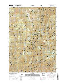 2014 Map of Flagtail Mountain, 2014 Print