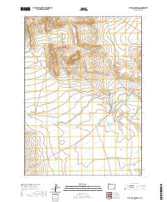 2020 Map of Flat Top Mountain, 2020 Print