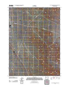 2011 Map of Flat Top Mountain SE, 2011 Print