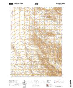 2020 Map of Flat Top Mountain SE, 2020 Print