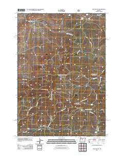 2011 Map of Foley Butte, 2011 Print