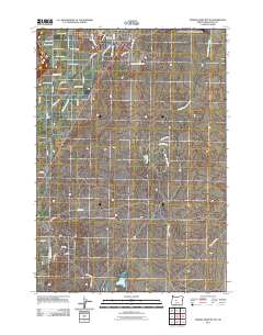 2011 Map of Forked Horn Butte, 2011 Print