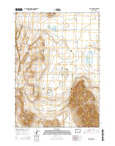 2014 Map of Fort Rock, 2014 Print
