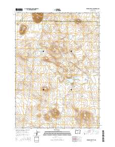 2014 Map of Frederick Butte, 2014 Print