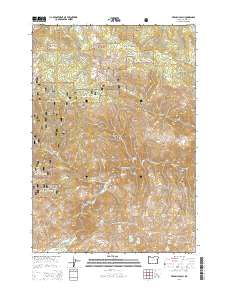 2014 Map of French Gulch, 2014 Print