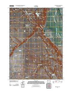 2011 Map of Frenchglen, 2011 Print