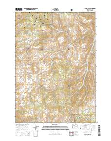 2014 Map of Funny Butte, 2014 Print