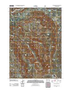 2011 Map of Garwood Butte, 2011 Print