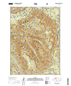 2020 Map of Garwood Butte, 2020 Print
