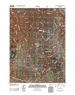 2011 Map of Gearhart Mountain, 2011 Print
