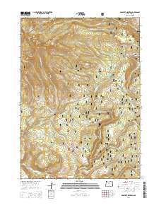 2014 Map of Gearhart Mountain, 2014 Print