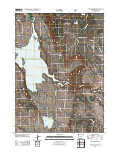 2011 Map of Gerber Reservoir, 2011 Print