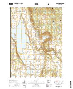 2020 Map of Gerber Reservoir, 2020 Print