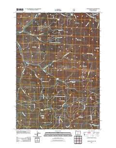 2011 Map of Gerow Butte, 2011 Print