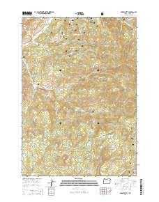 2014 Map of Gerow Butte, 2014 Print
