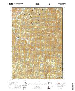 2020 Map of Gerow Butte, 2020 Print