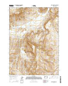 2014 Map of Gerry Mountain, 2014 Print