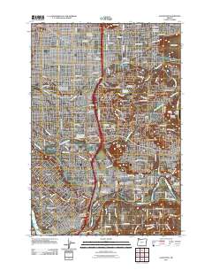 2011 Map of Gladstone, 2011 Print