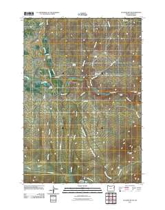 2011 Map of Glasgow Butte, 2011 Print