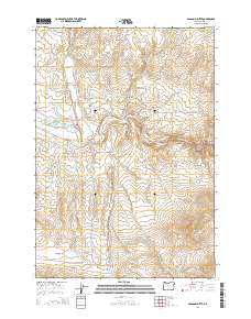 2014 Map of Glasgow Butte, 2014 Print