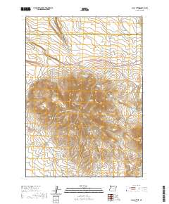 2020 Map of Glass Buttes, 2020 Print